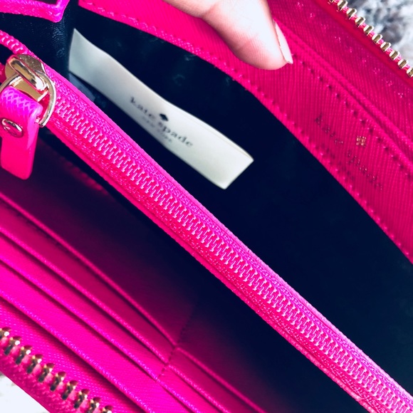 NEW~ Kate Spade Fuchsia Pink Wallet - Picture 5 of 6